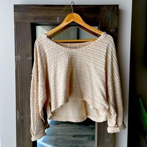 Free People top. Size small. Cream color.
